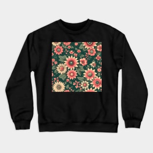 Pink Flowers Crewneck Sweatshirt